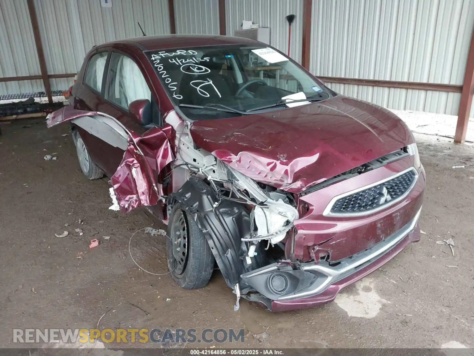 1 Photograph of a damaged car ML32A3HJ4LH010544 MITSUBISHI MIRAGE 2020