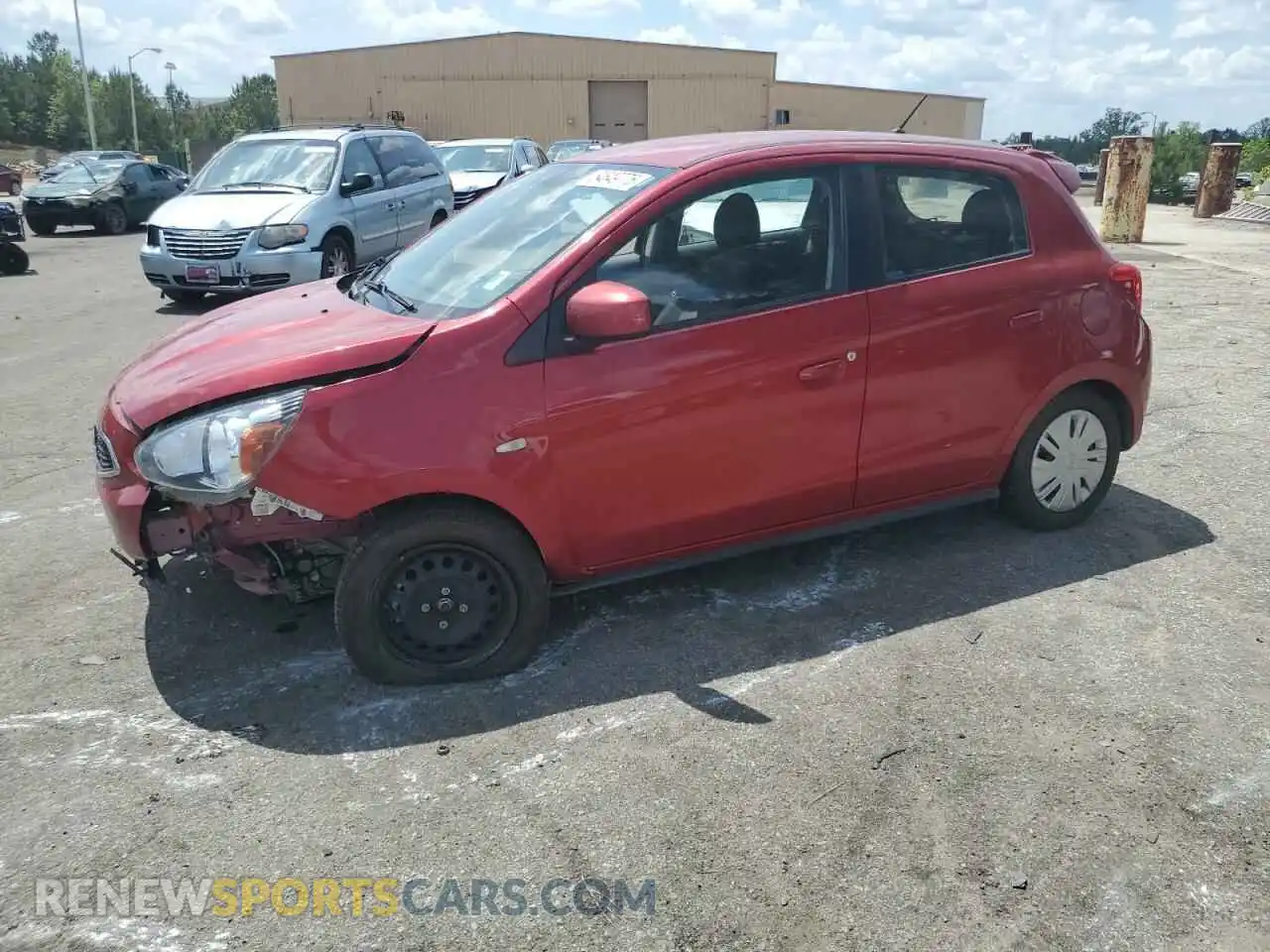 1 Photograph of a damaged car ML32A3HJXLH000407 MITSUBISHI MIRAGE 2020