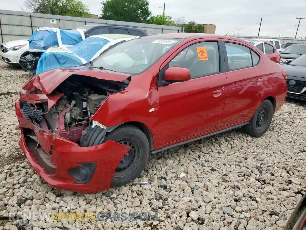 1 Photograph of a damaged car ML32F3FJ0LHF05752 MITSUBISHI MIRAGE 2020