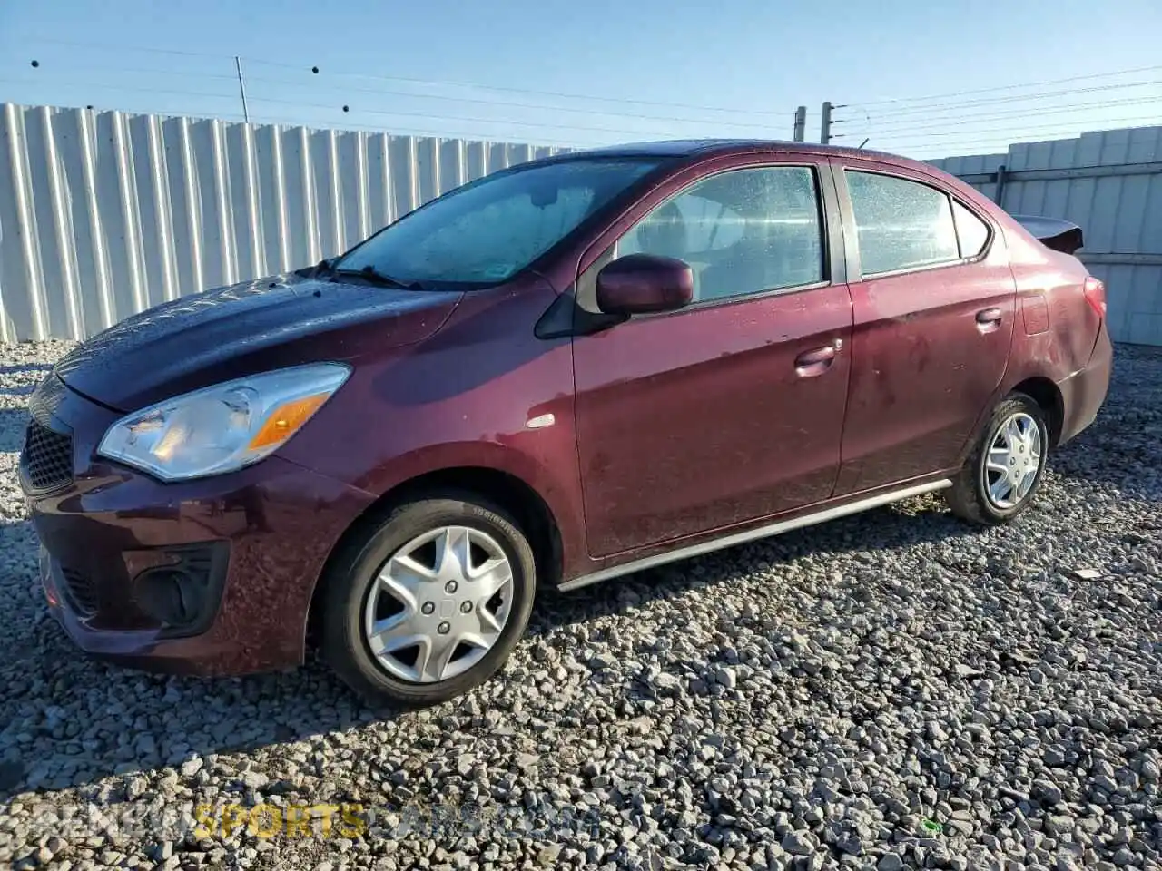 1 Photograph of a damaged car ML32F3FJ1LHF06926 MITSUBISHI MIRAGE 2020