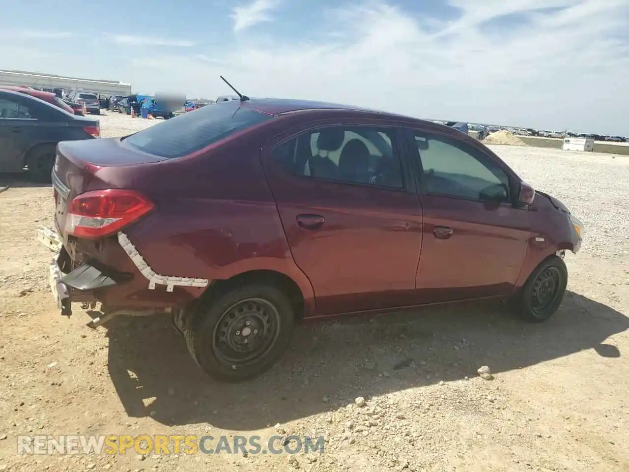 3 Photograph of a damaged car ML32F3FJ3LHF12310 MITSUBISHI MIRAGE 2020