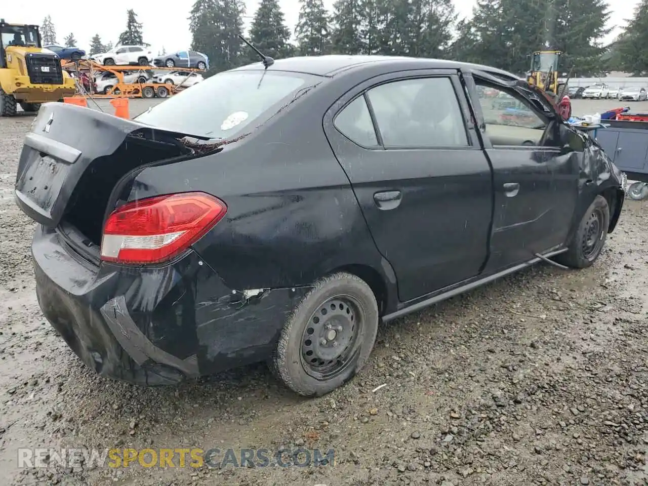 3 Photograph of a damaged car ML32F3FJ5LHF02068 MITSUBISHI MIRAGE 2020
