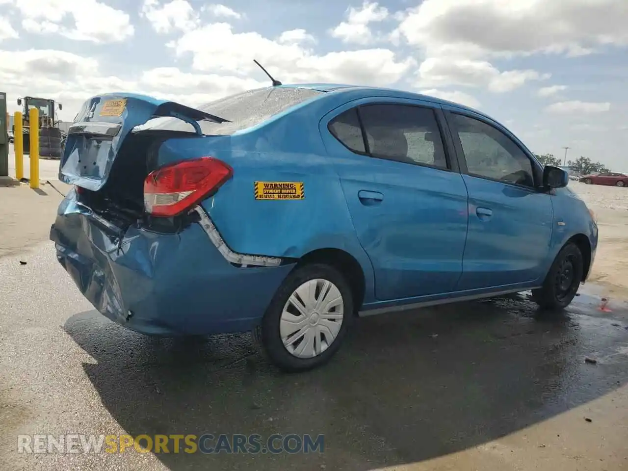 3 Photograph of a damaged car ML32F3FJ5LHF04760 MITSUBISHI MIRAGE 2020