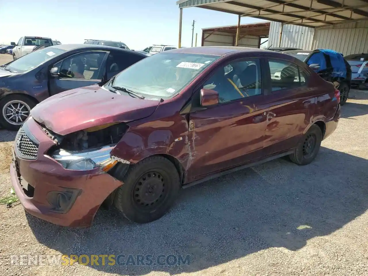 1 Photograph of a damaged car ML32F3FJ5LHF10509 MITSUBISHI MIRAGE 2020