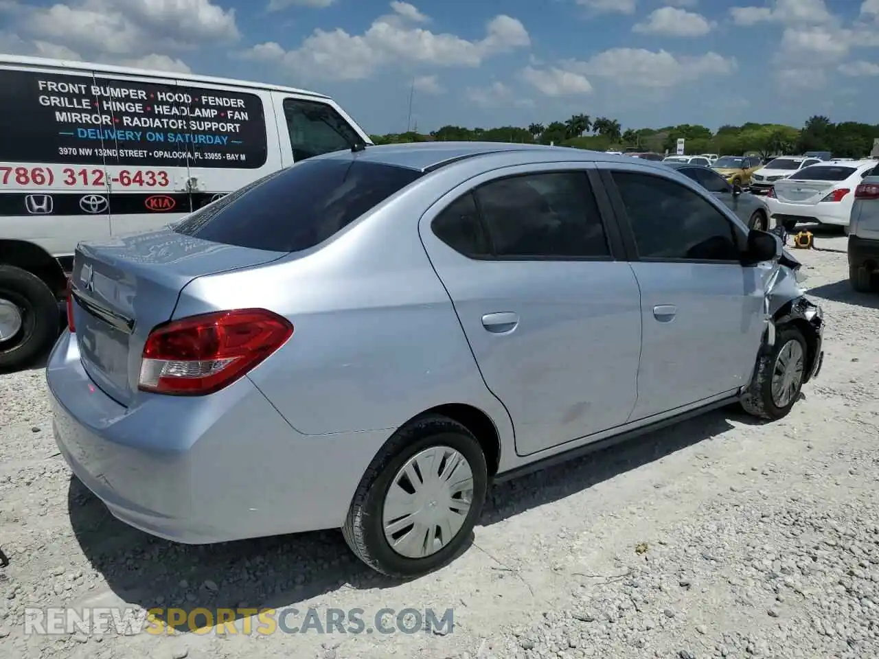 3 Photograph of a damaged car ML32F3FJ5LHF11336 MITSUBISHI MIRAGE 2020