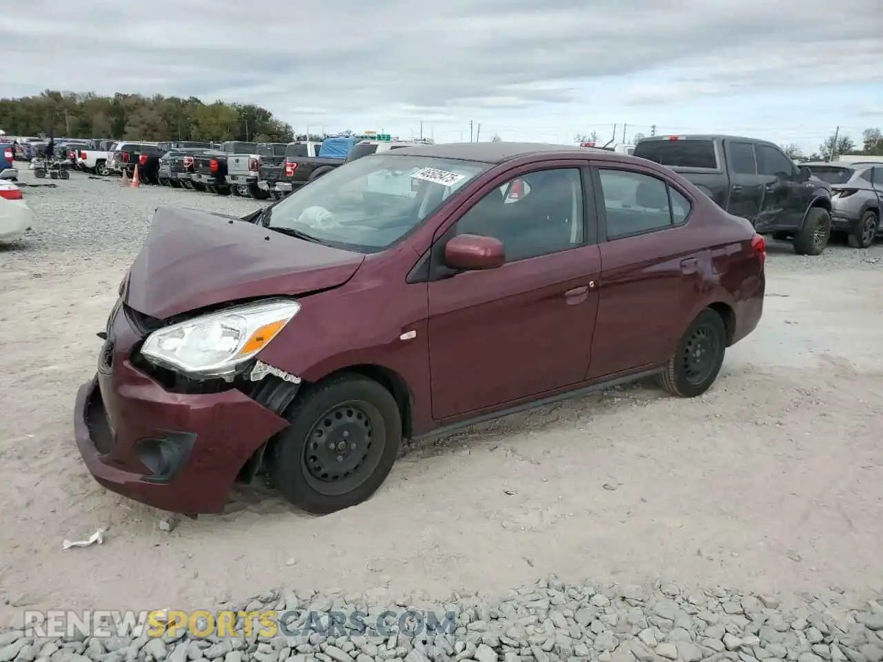 1 Photograph of a damaged car ML32F3FJ7LHF06672 MITSUBISHI MIRAGE 2020