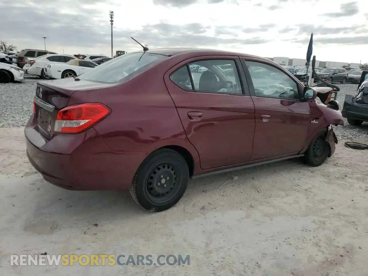 3 Photograph of a damaged car ML32F3FJ7LHF06672 MITSUBISHI MIRAGE 2020