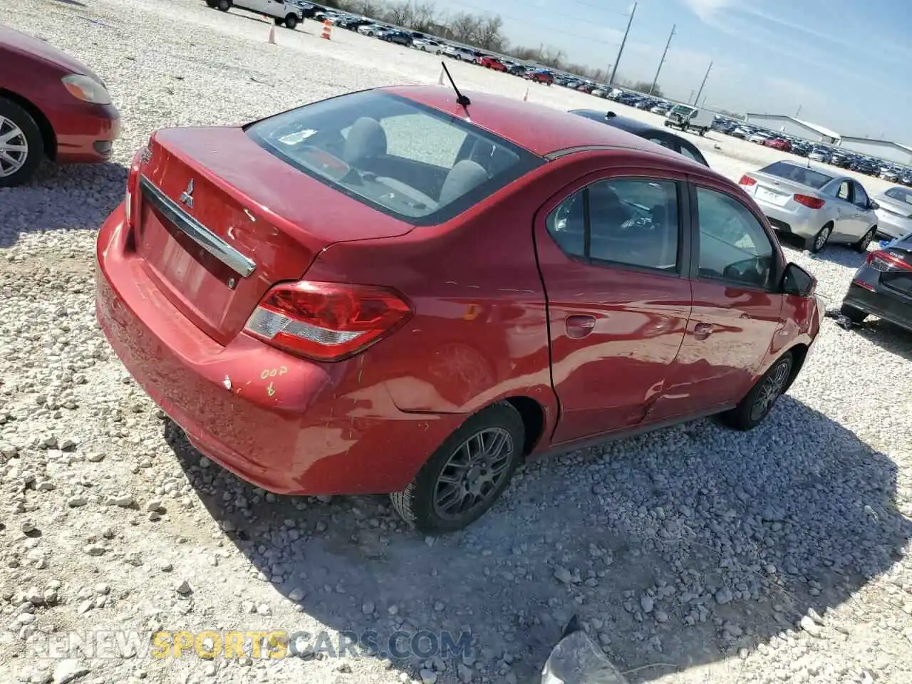 3 Photograph of a damaged car ML32F3FJ9LHF10089 MITSUBISHI MIRAGE 2020