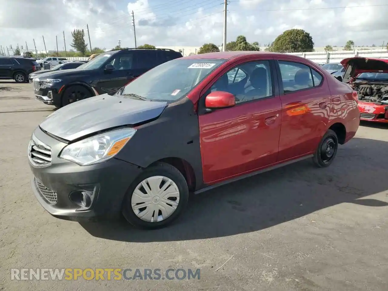 1 Photograph of a damaged car ML32F3FJXLHF06875 MITSUBISHI MIRAGE 2020