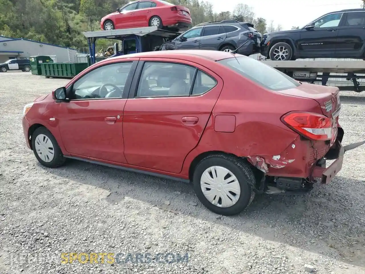 2 Photograph of a damaged car ML32F3FJXLHF09484 MITSUBISHI MIRAGE 2020