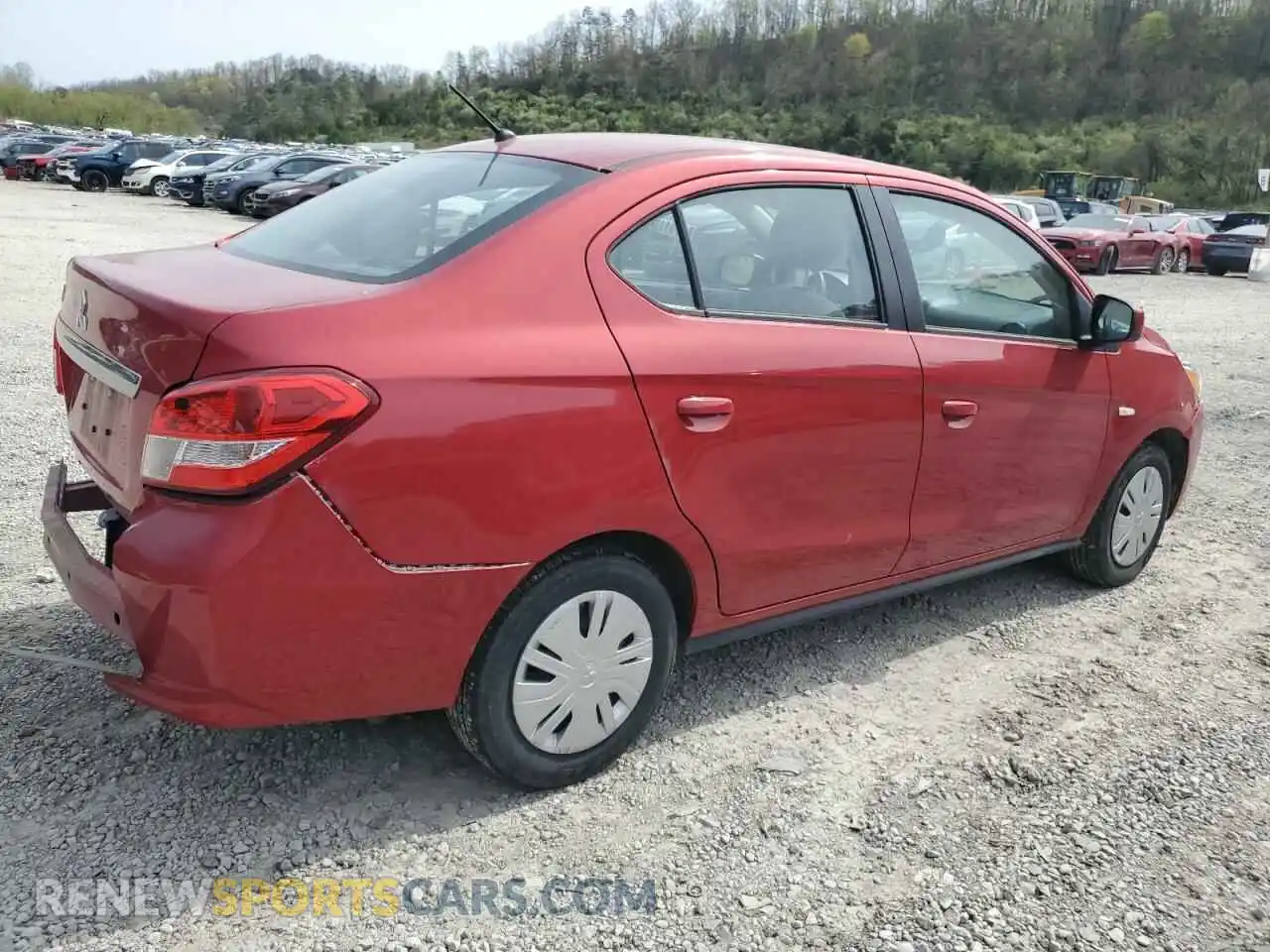 3 Photograph of a damaged car ML32F3FJXLHF09484 MITSUBISHI MIRAGE 2020