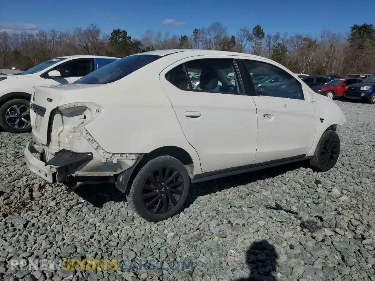 3 Photograph of a damaged car ML32F4FJ1LHF04440 MITSUBISHI MIRAGE 2020