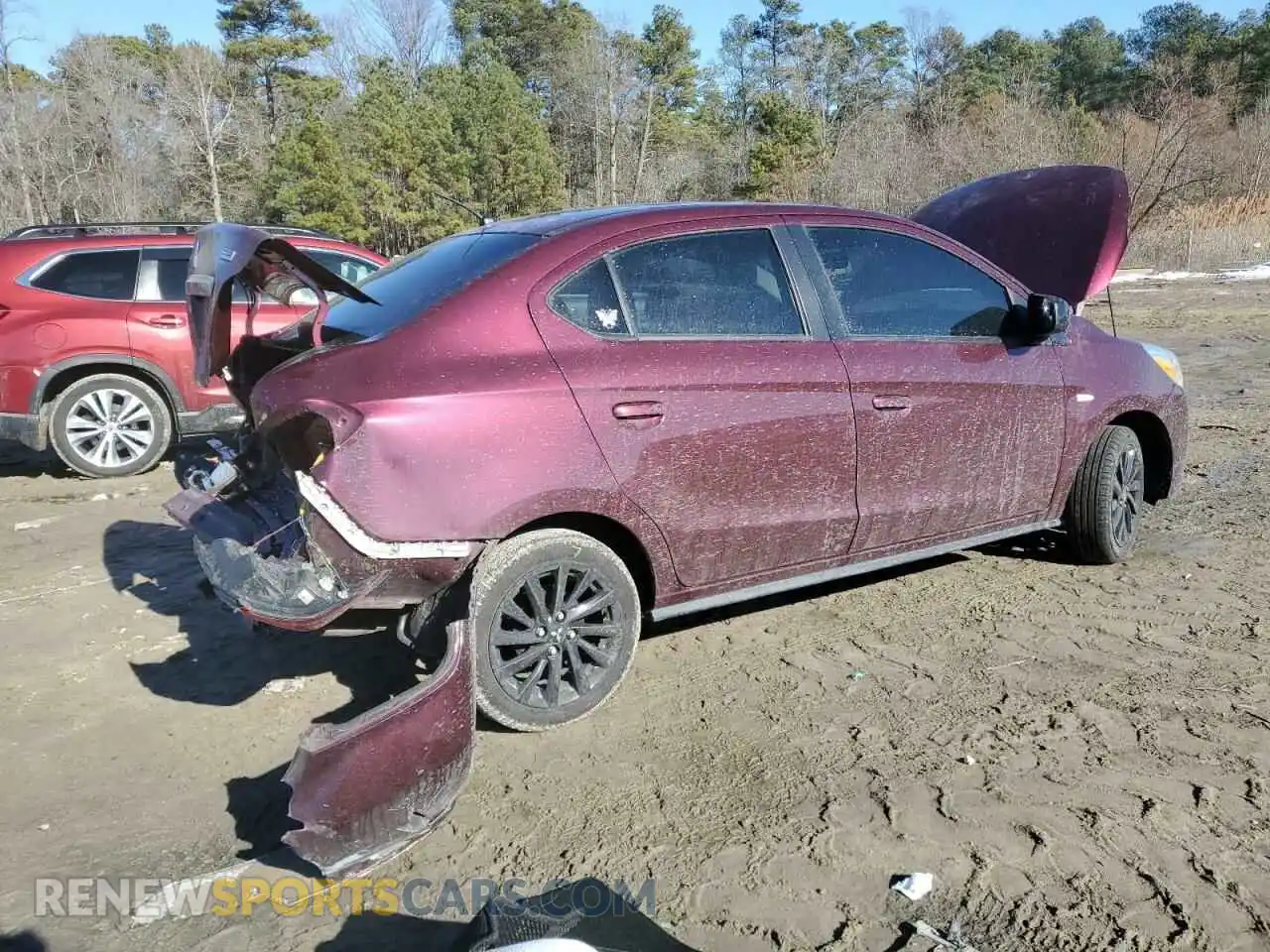 3 Photograph of a damaged car ML32F4FJ3LHF12944 MITSUBISHI MIRAGE 2020