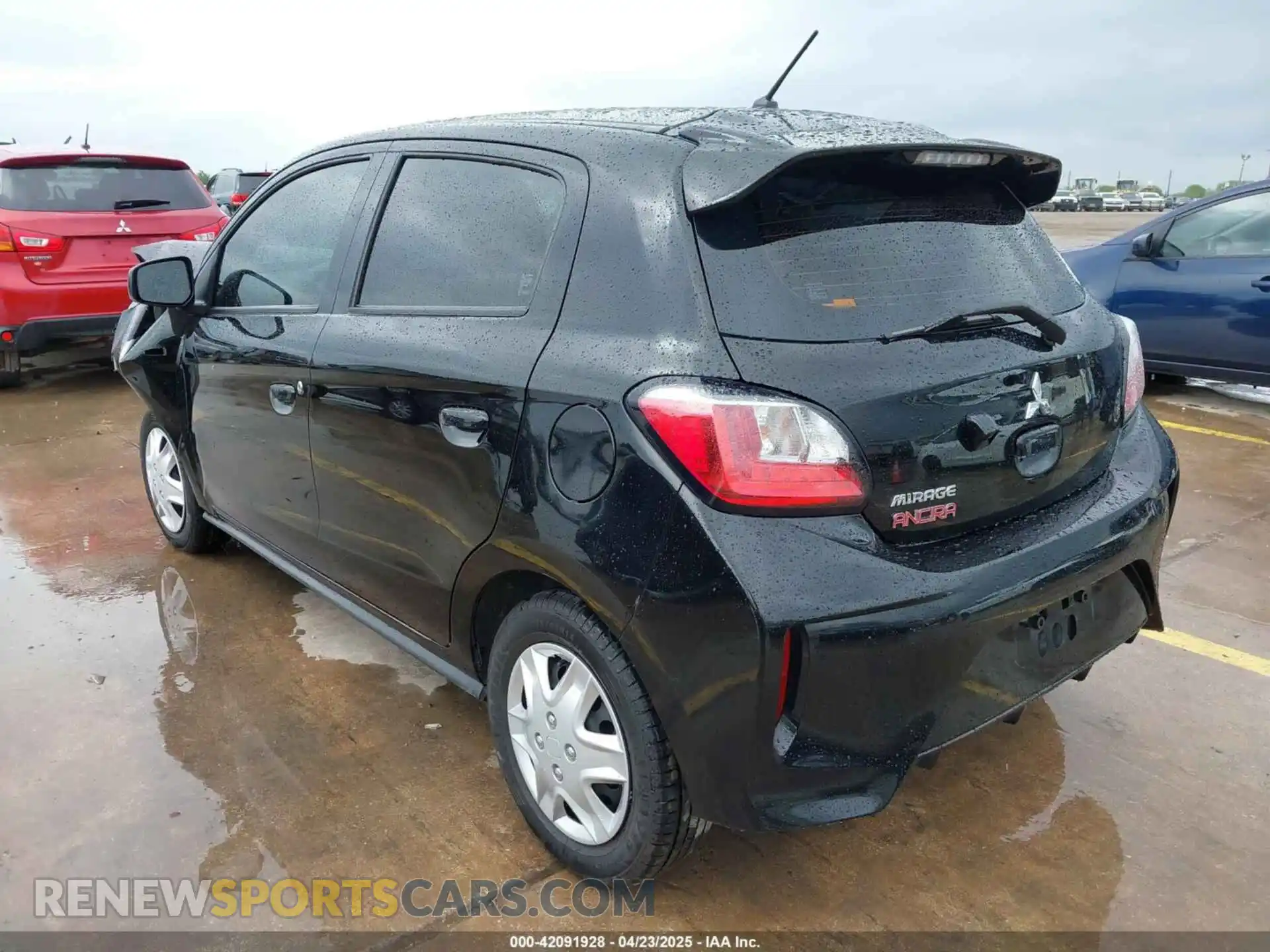 3 fotografías del automóvil dañado ML32AUHJ0MH012783 MITSUBISHI MIRAGE 2021