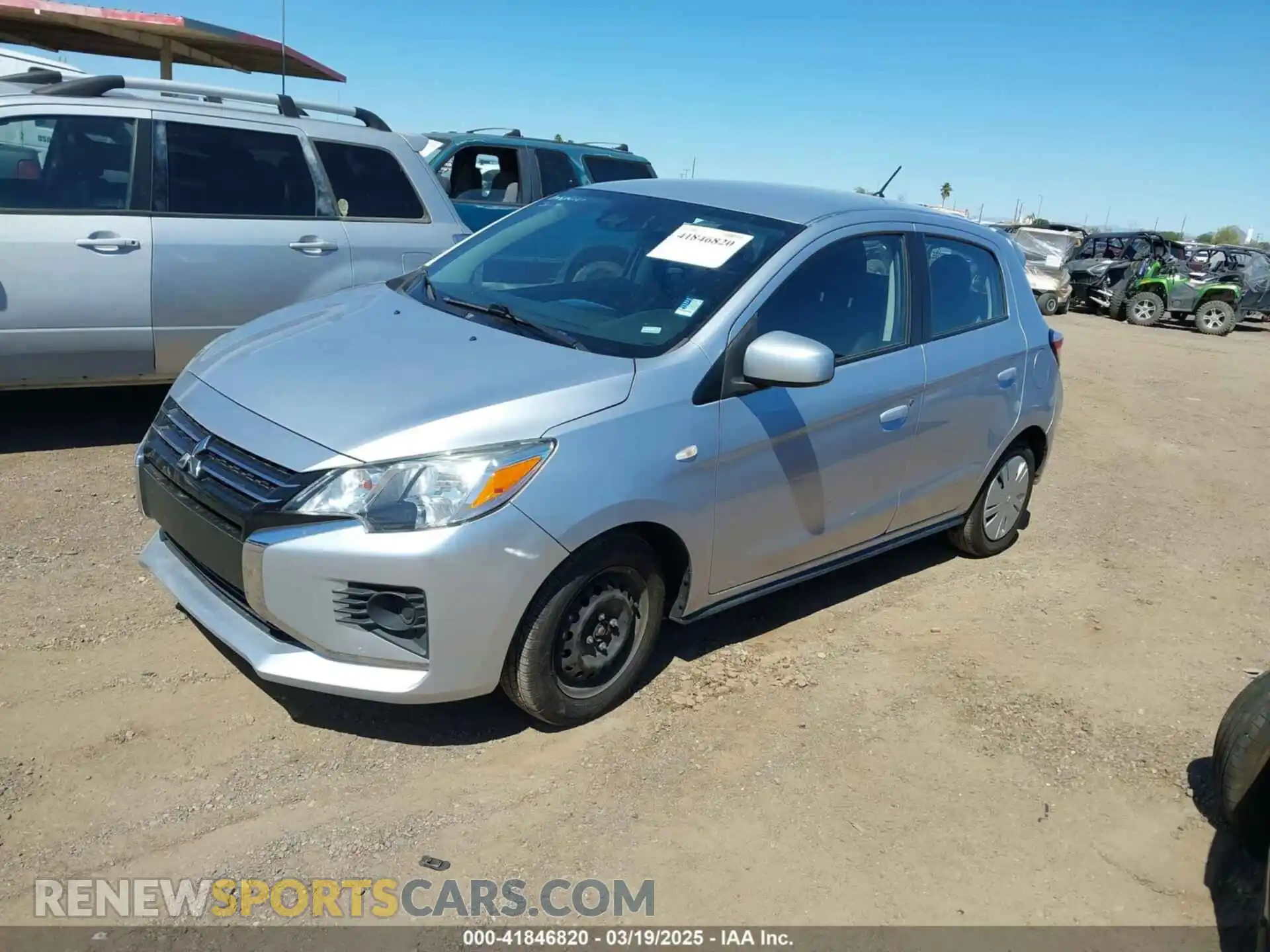 2 Photograph of a damaged car ML32AUHJ1MH005664 MITSUBISHI MIRAGE 2021