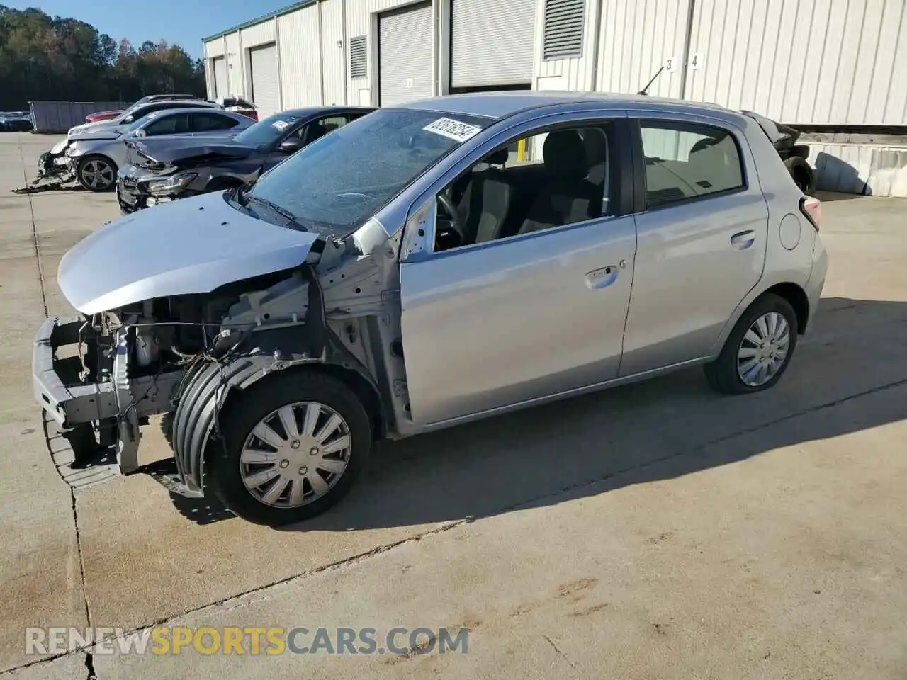 1 Photograph of a damaged car ML32AUHJ1MH005681 MITSUBISHI MIRAGE 2021