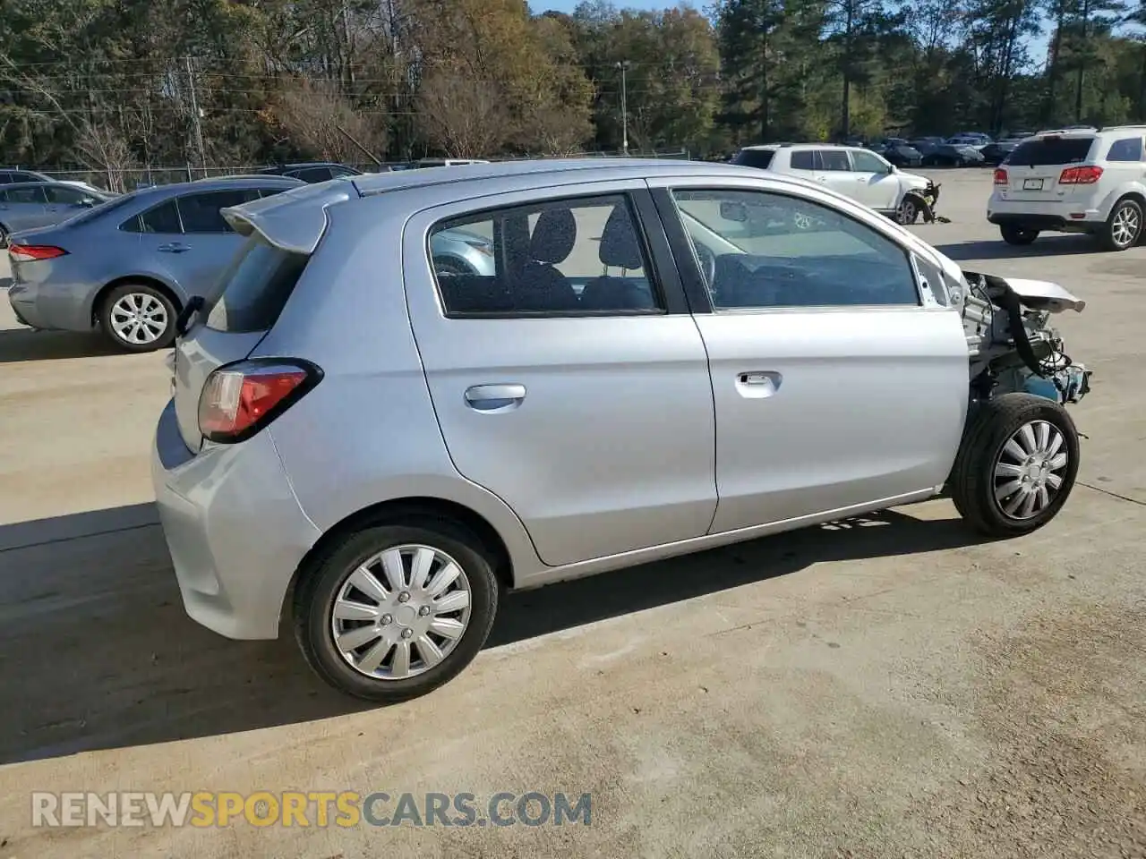 3 Photograph of a damaged car ML32AUHJ1MH005681 MITSUBISHI MIRAGE 2021