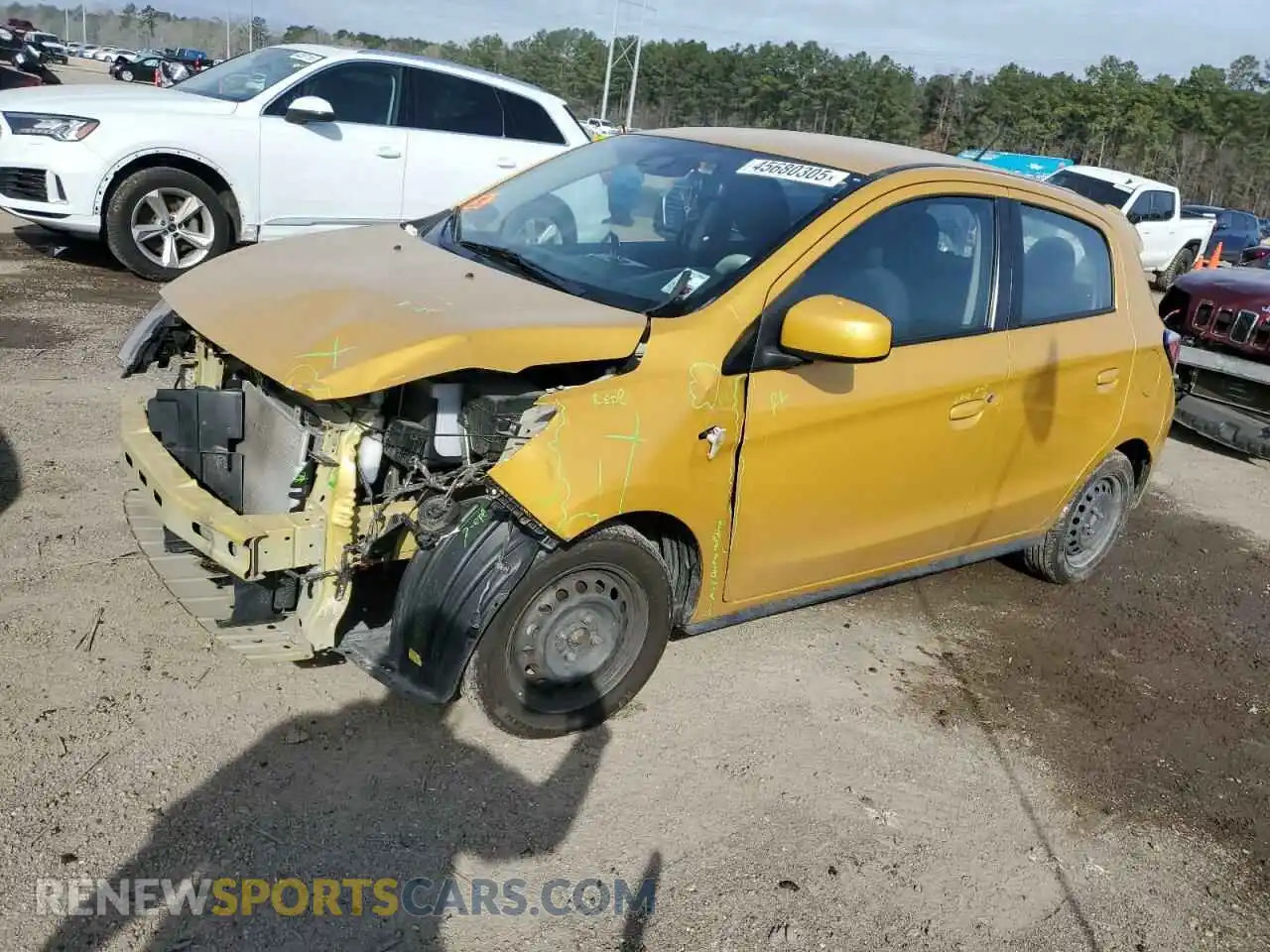 1 Photograph of a damaged car ML32AUHJ2MH001154 MITSUBISHI MIRAGE 2021
