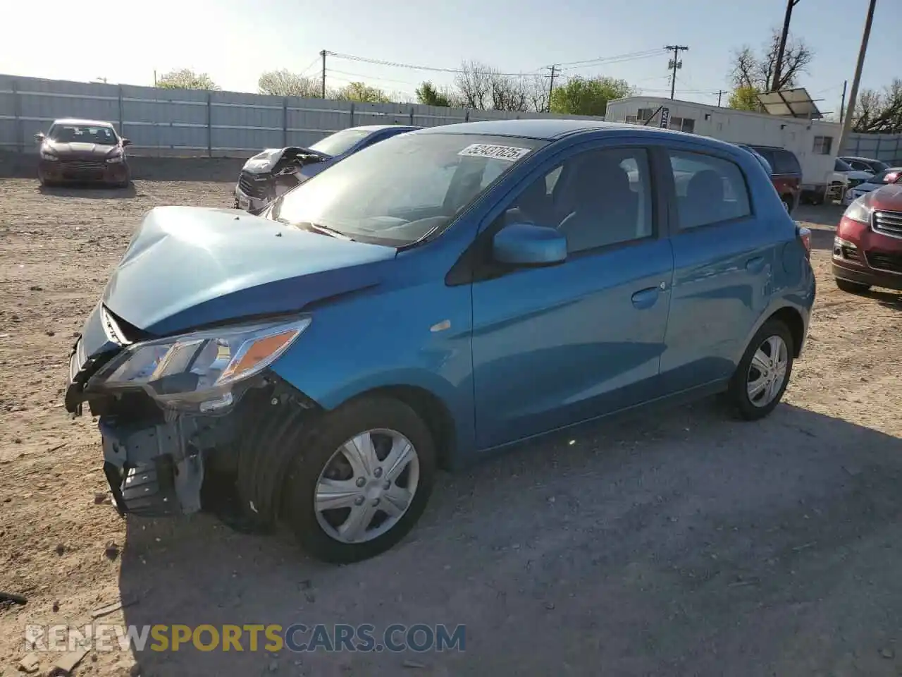 1 Photograph of a damaged car ML32AUHJ2MH011831 MITSUBISHI MIRAGE 2021