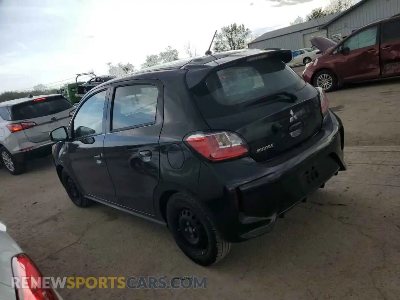 2 Photograph of a damaged car ML32AUHJ3MH001745 MITSUBISHI MIRAGE 2021