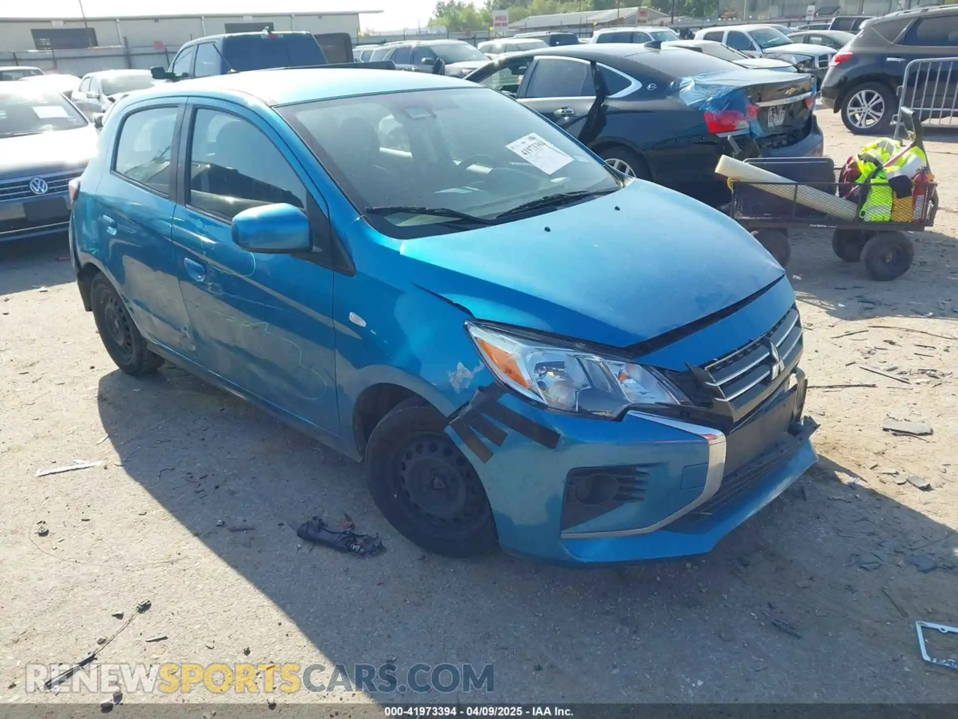 1 Photograph of a damaged car ML32AUHJ5MH002086 MITSUBISHI MIRAGE 2021