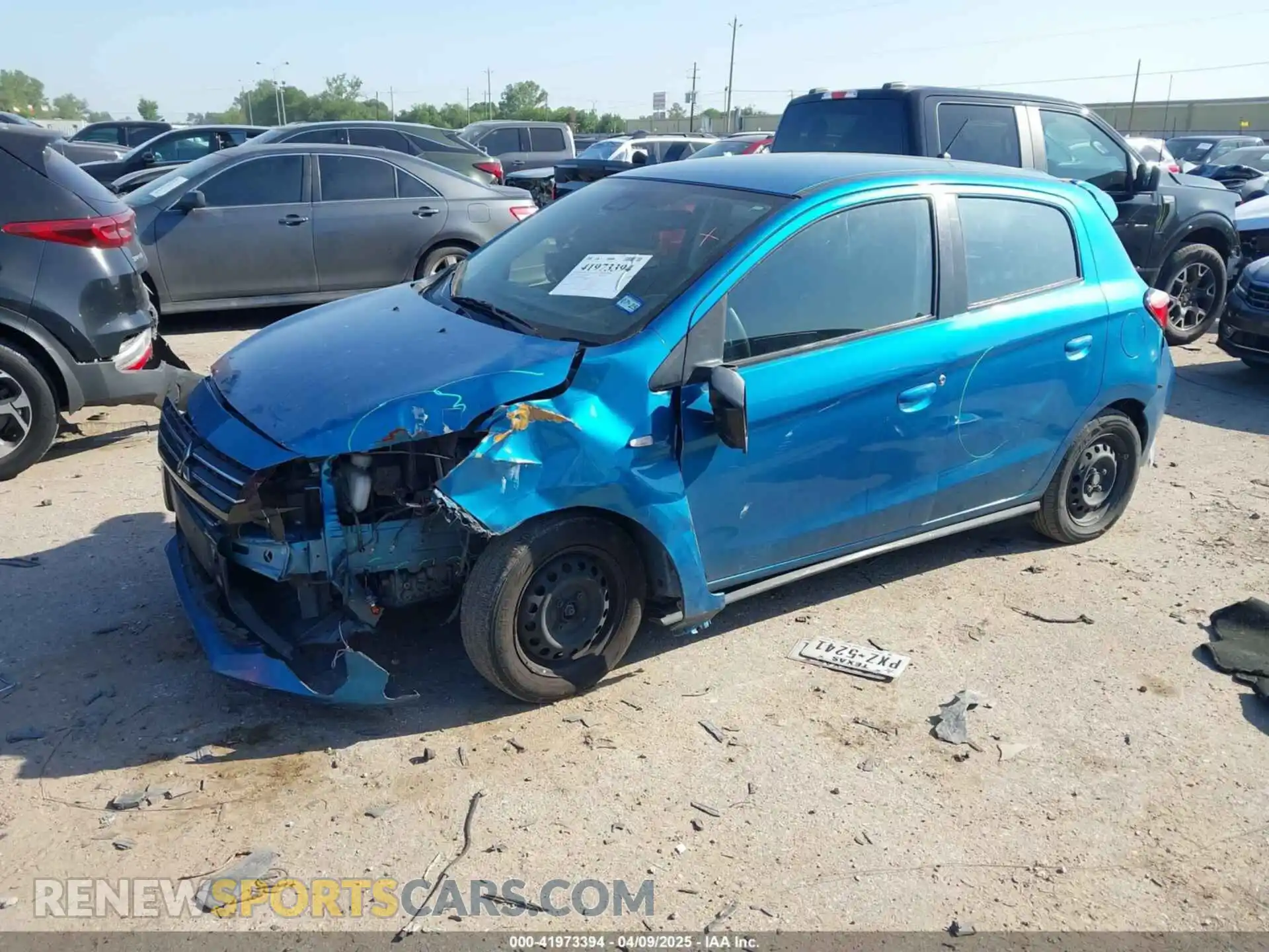 2 Photograph of a damaged car ML32AUHJ5MH002086 MITSUBISHI MIRAGE 2021