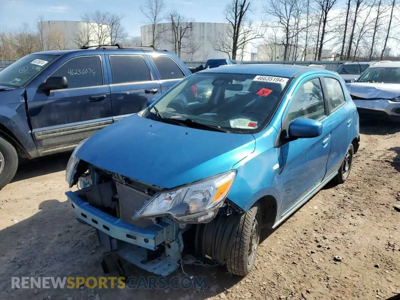 1 Photograph of a damaged car ML32AUHJ5MH002220 MITSUBISHI MIRAGE 2021
