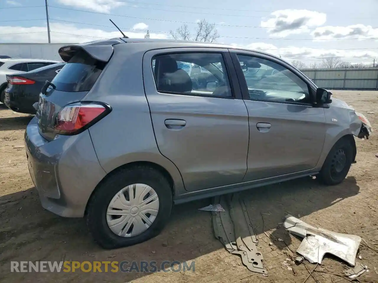 3 Photograph of a damaged car ML32AUHJ5MH002685 MITSUBISHI MIRAGE 2021