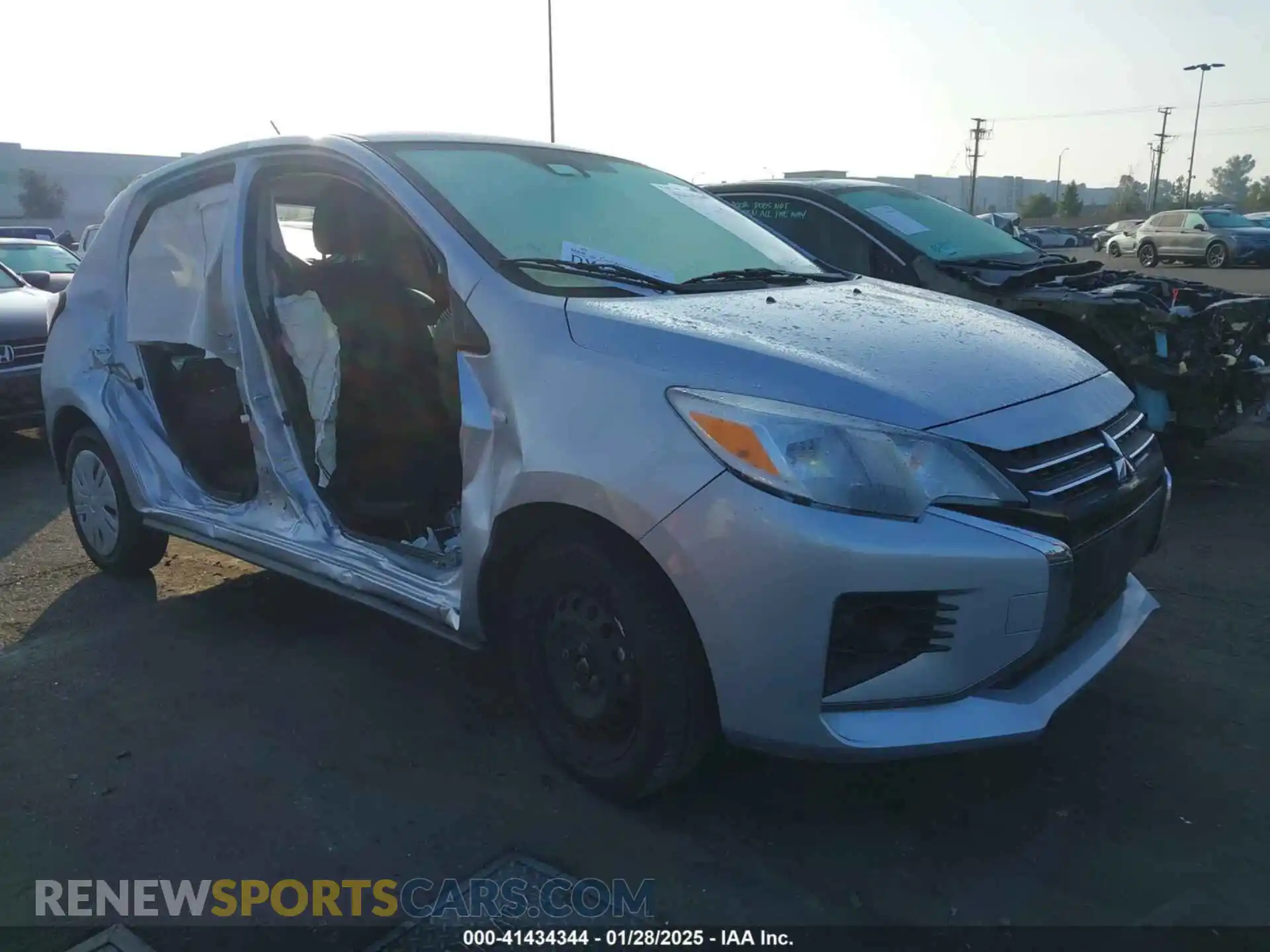 1 Photograph of a damaged car ML32AUHJ5MH005683 MITSUBISHI MIRAGE 2021