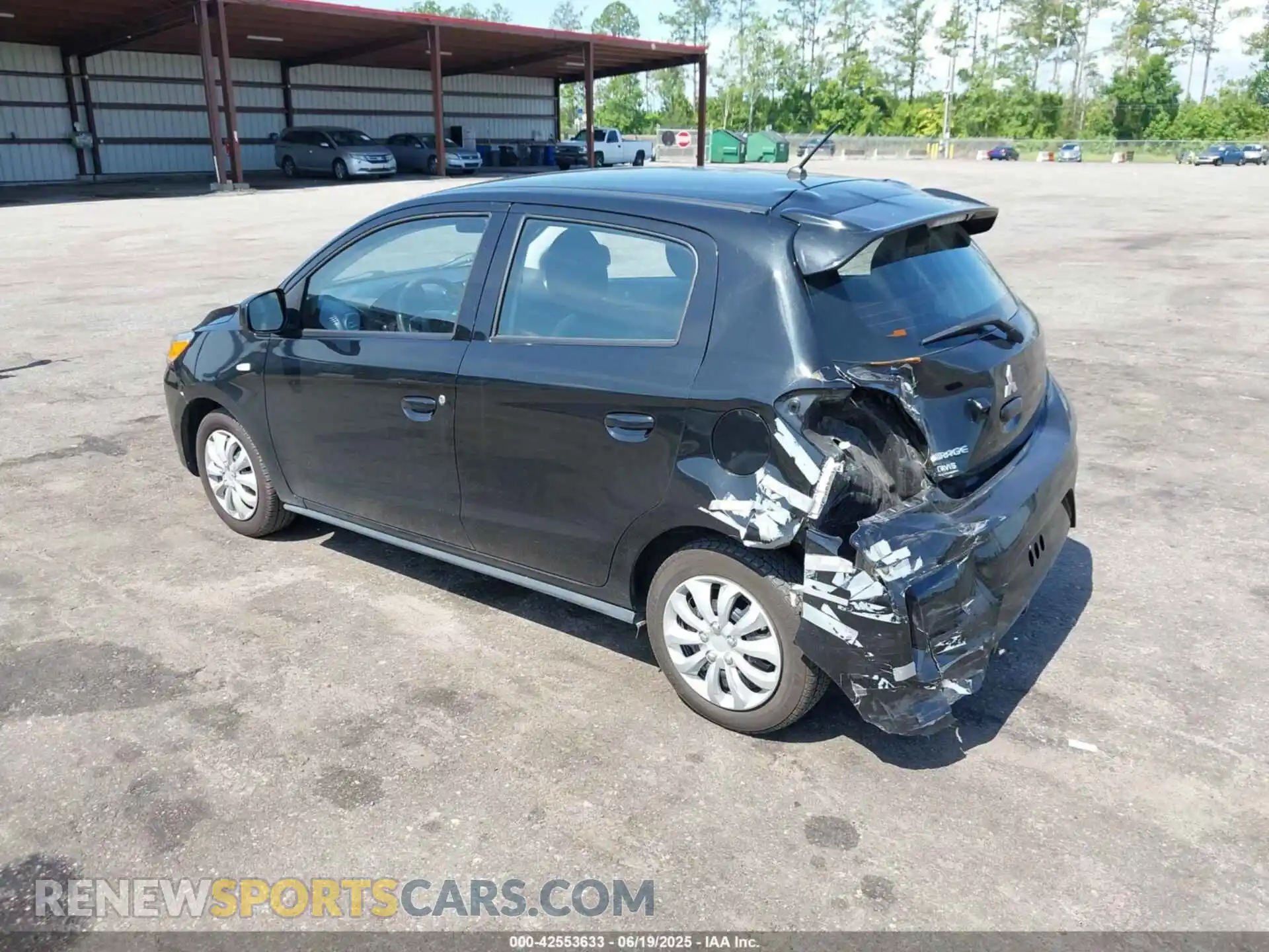 3 fotografías del automóvil dañado ML32AUHJ5MH012715 MITSUBISHI MIRAGE 2021