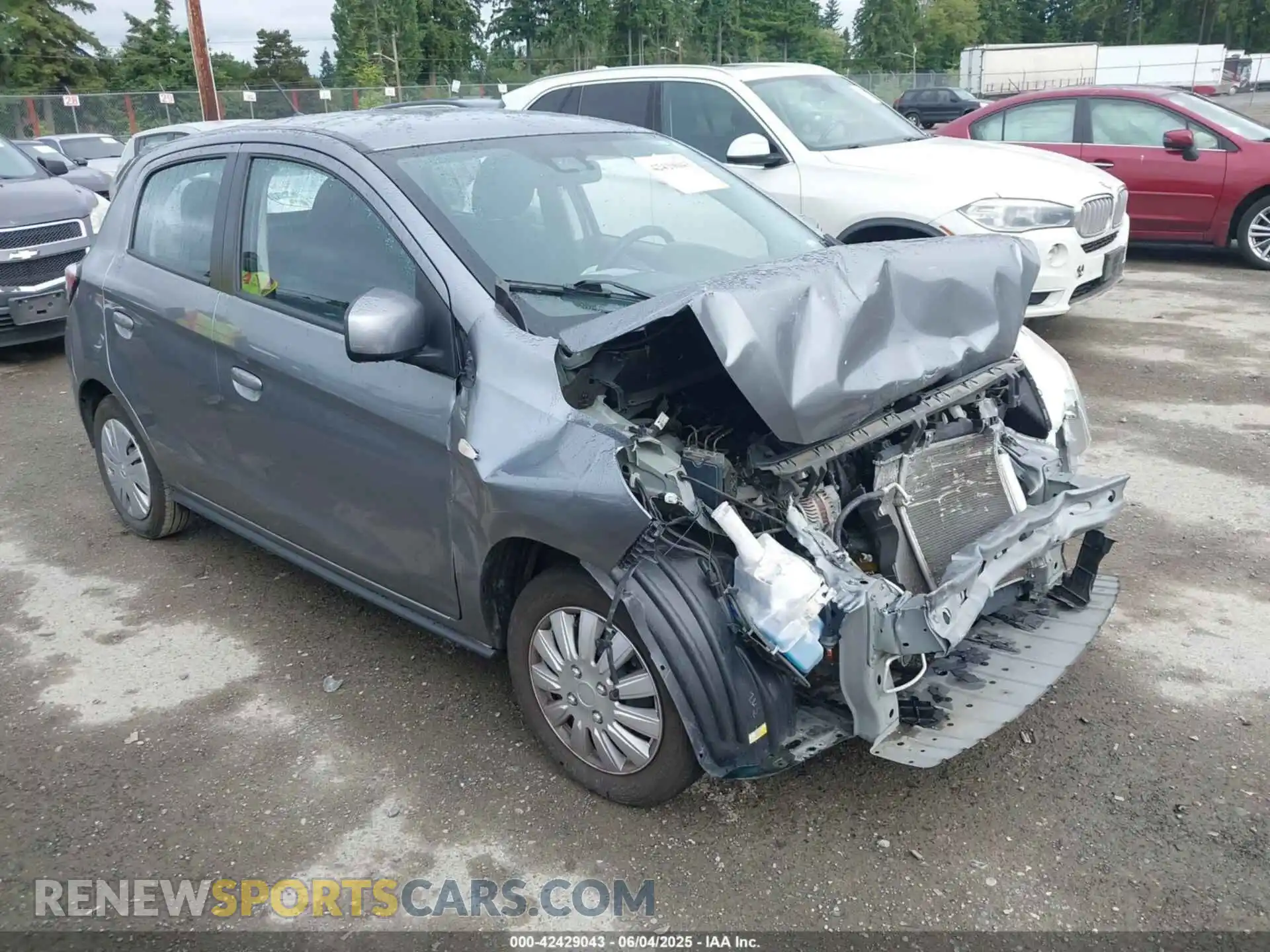 1 Photograph of a damaged car ML32AUHJ5MH014447 MITSUBISHI MIRAGE 2021