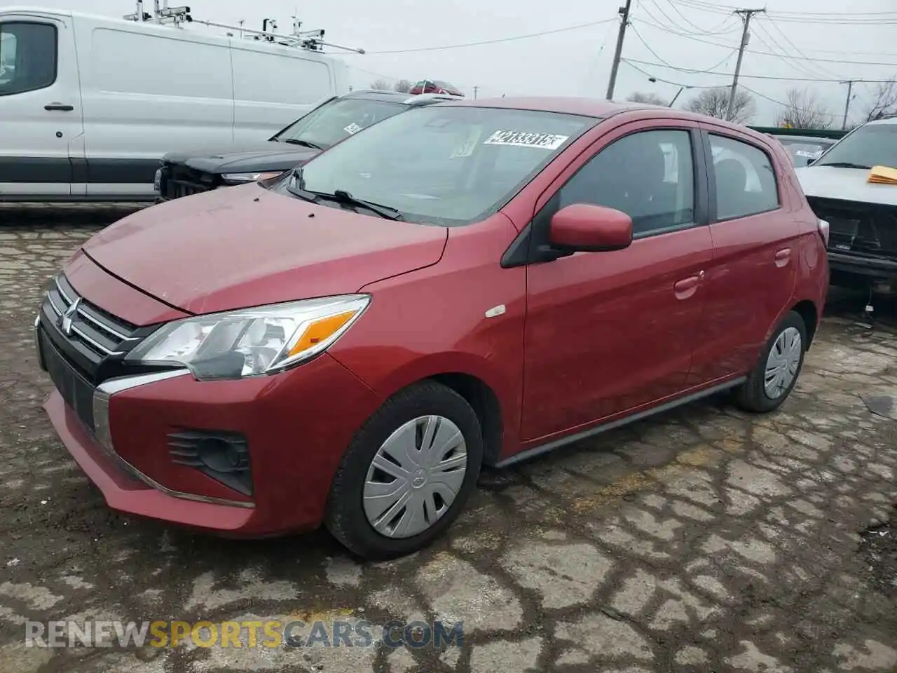 1 Photograph of a damaged car ML32AUHJ6MH008219 MITSUBISHI MIRAGE 2021
