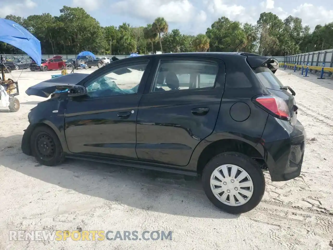 2 fotografías del automóvil dañado ML32AUHJ6MH012612 MITSUBISHI MIRAGE 2021