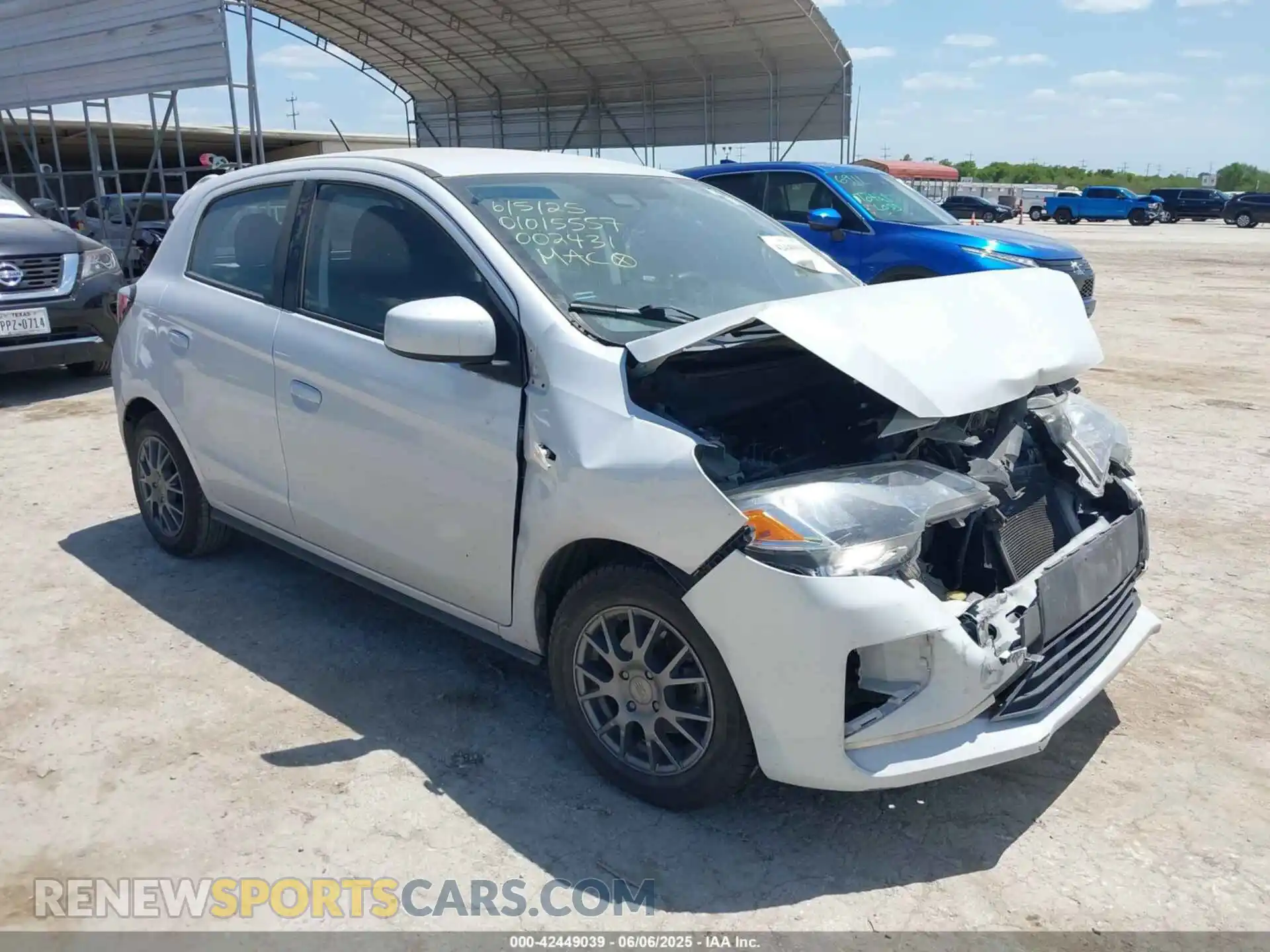 1 fotografías del automóvil dañado ML32AUHJ7MH002431 MITSUBISHI MIRAGE 2021