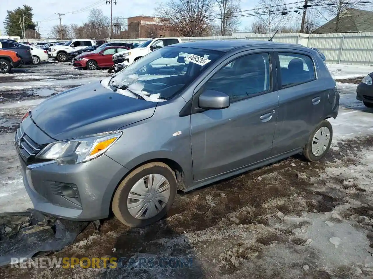 1 Photograph of a damaged car ML32AUHJ7MH005734 MITSUBISHI MIRAGE 2021