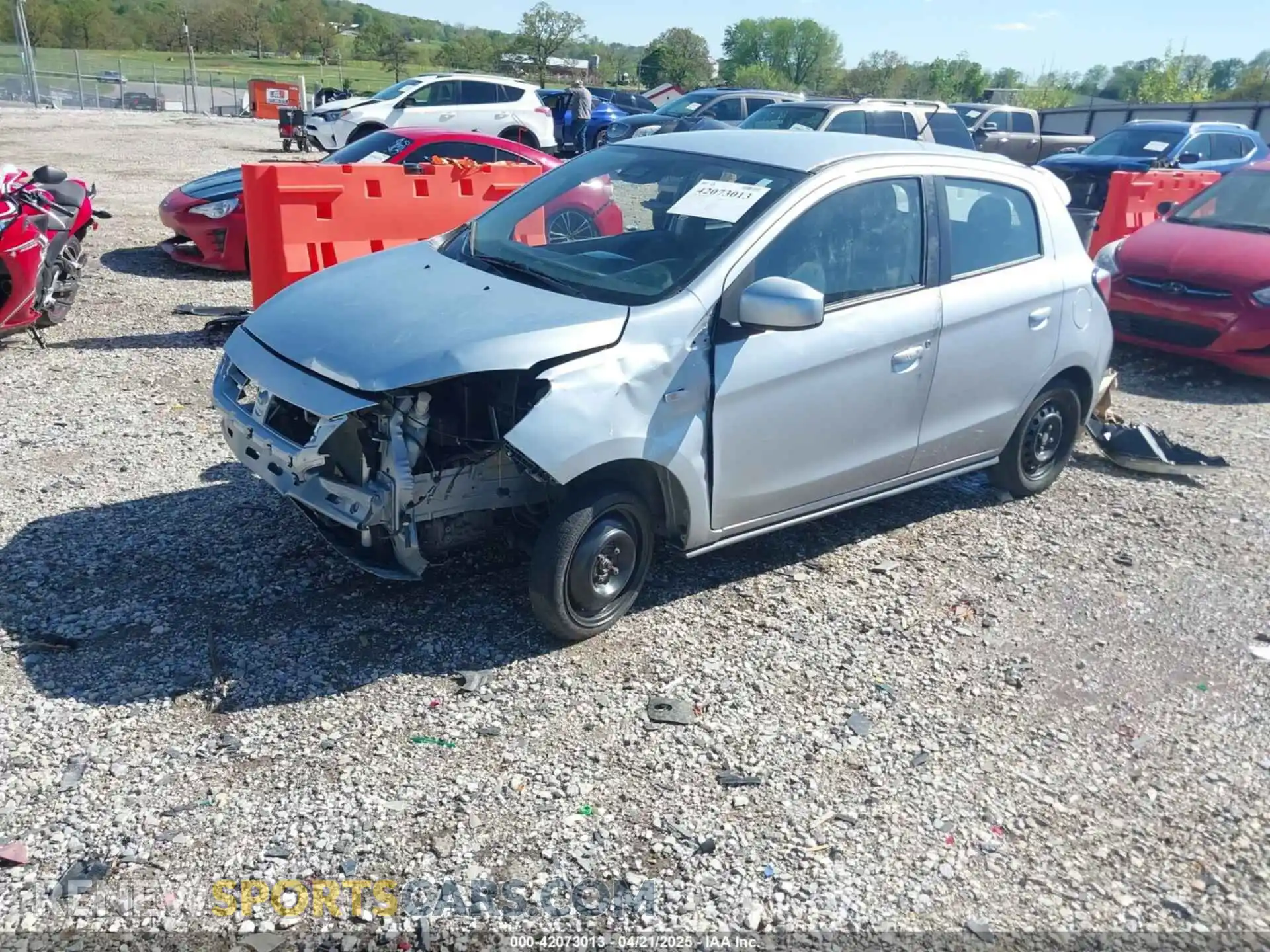 2 Photograph of a damaged car ML32AUHJ8MH003121 MITSUBISHI MIRAGE 2021