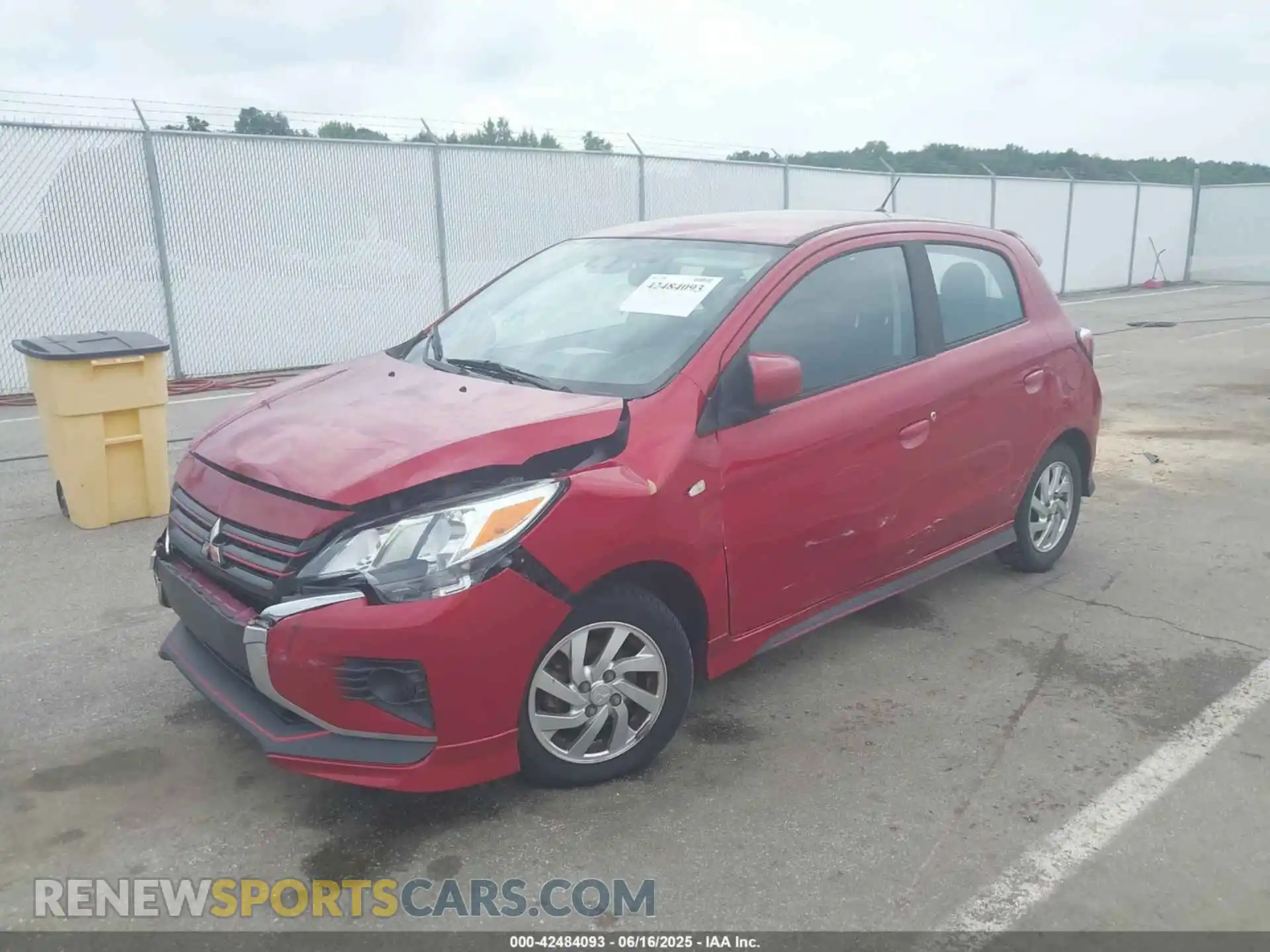2 fotografías del automóvil dañado ML32AUHJ8MH005953 MITSUBISHI MIRAGE 2021