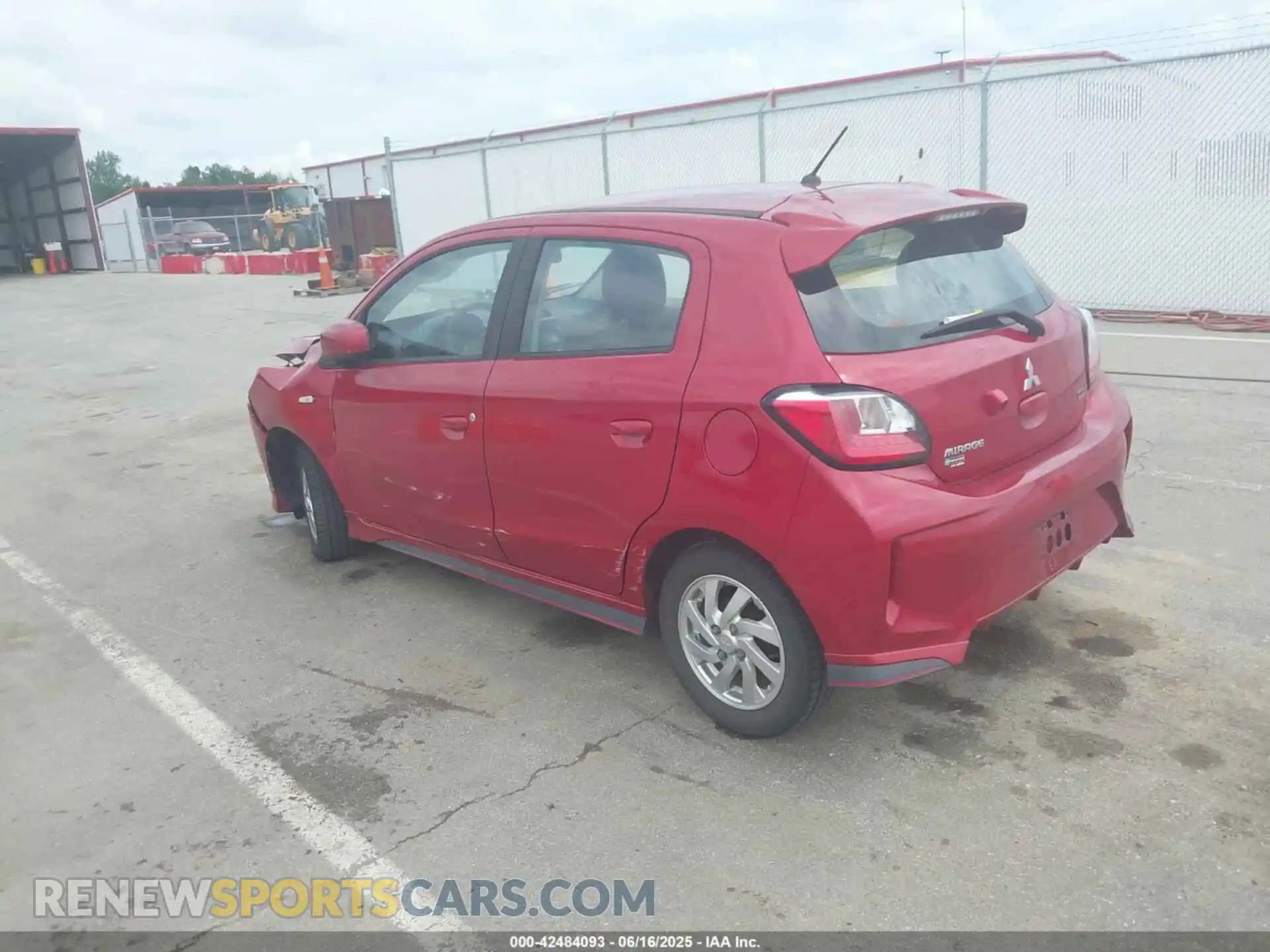 3 fotografías del automóvil dañado ML32AUHJ8MH005953 MITSUBISHI MIRAGE 2021