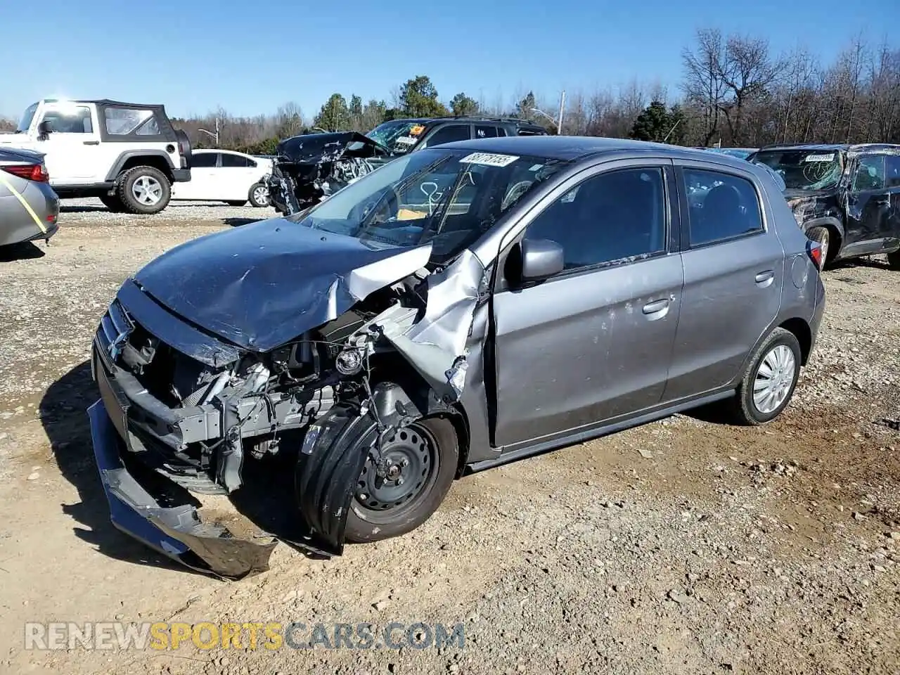 1 fotografías del automóvil dañado ML32AUHJ8MH009467 MITSUBISHI MIRAGE 2021