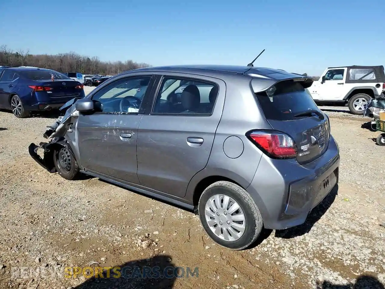2 fotografías del automóvil dañado ML32AUHJ8MH009467 MITSUBISHI MIRAGE 2021