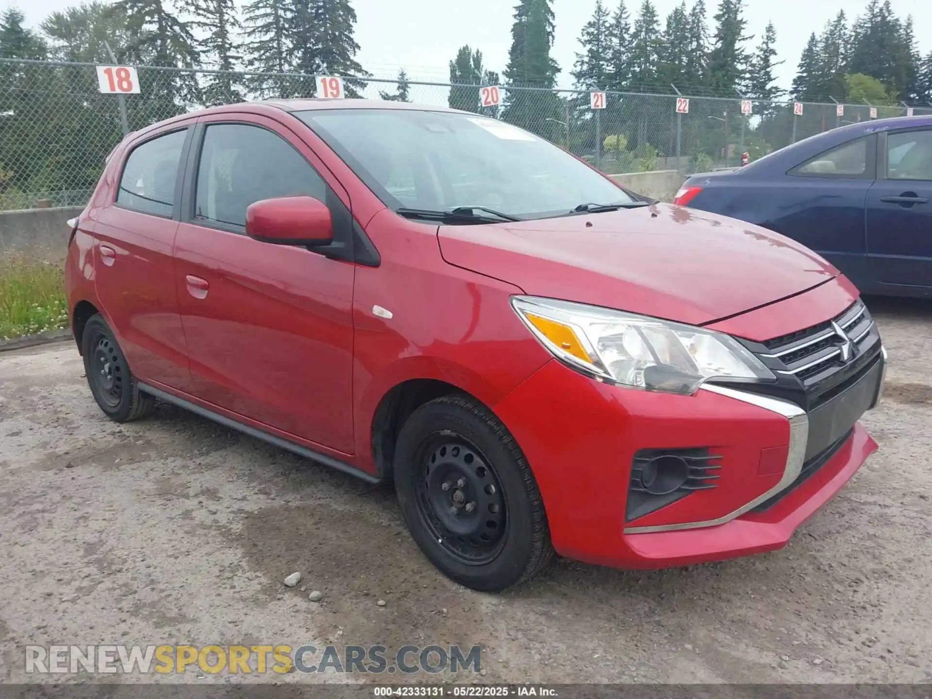 1 Photograph of a damaged car ML32AUHJ8MH014457 MITSUBISHI MIRAGE 2021
