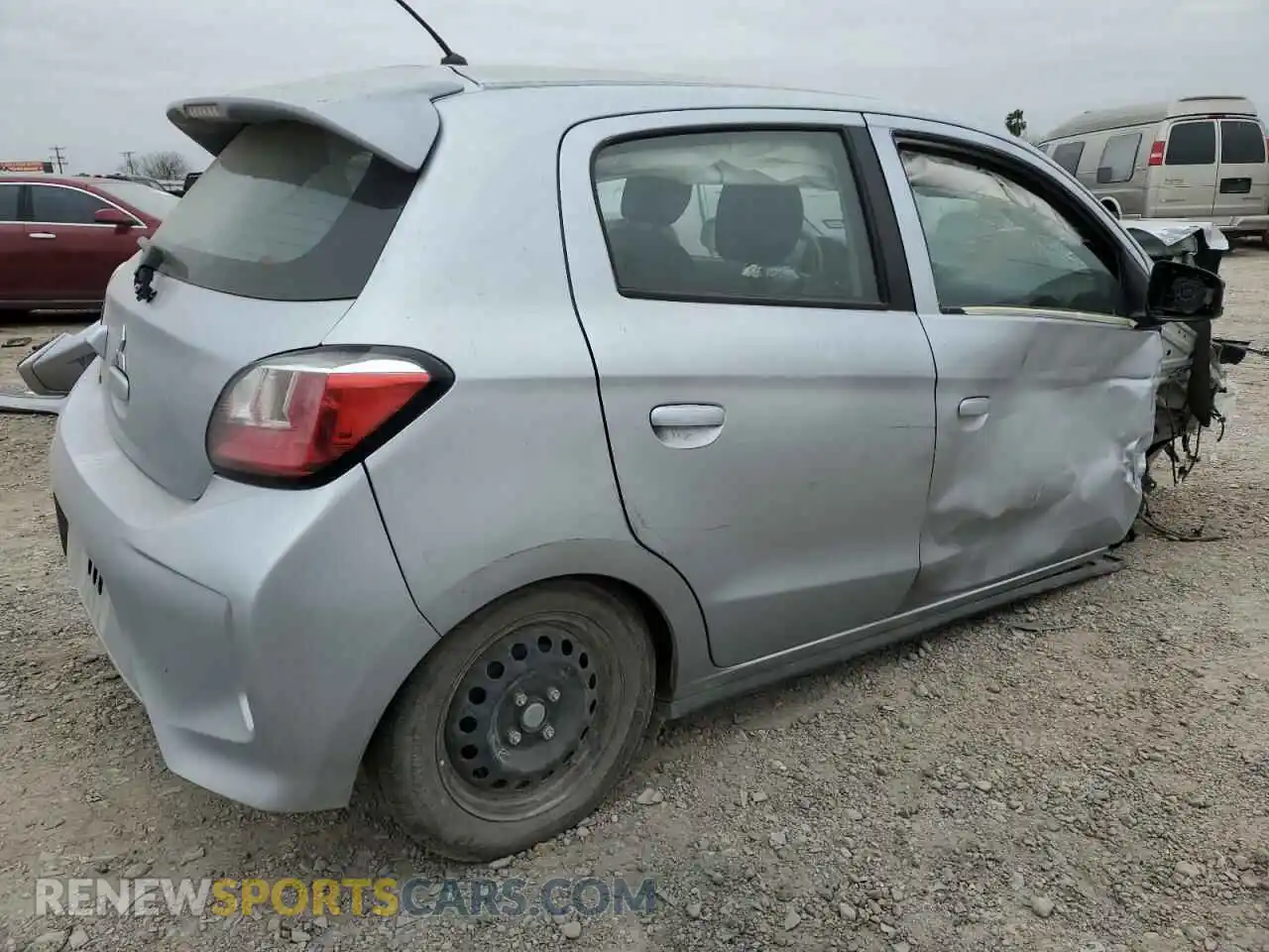 3 Photograph of a damaged car ML32AUHJ9MH004570 MITSUBISHI MIRAGE 2021