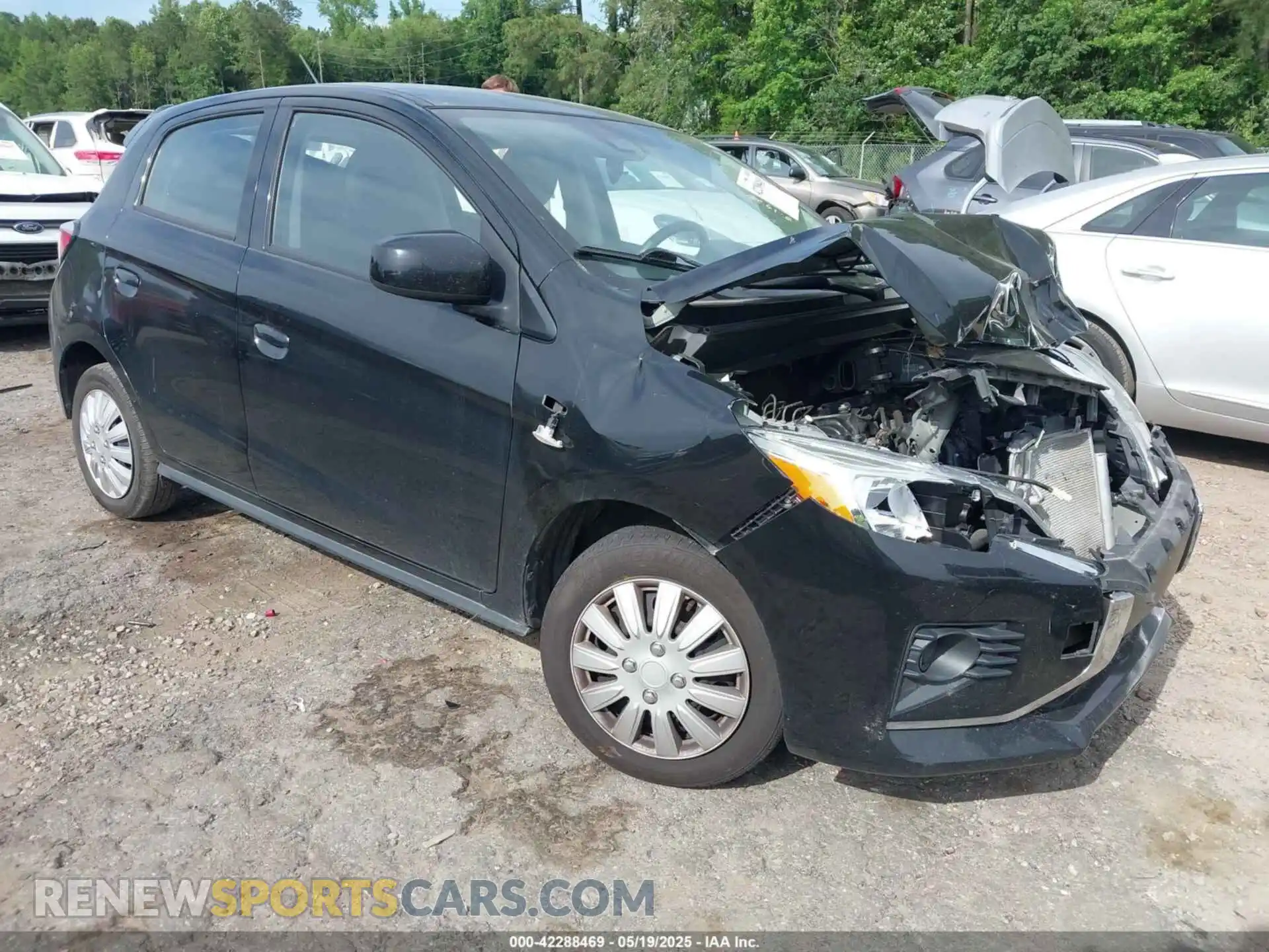 1 Photograph of a damaged car ML32AUHJ9MH010224 MITSUBISHI MIRAGE 2021