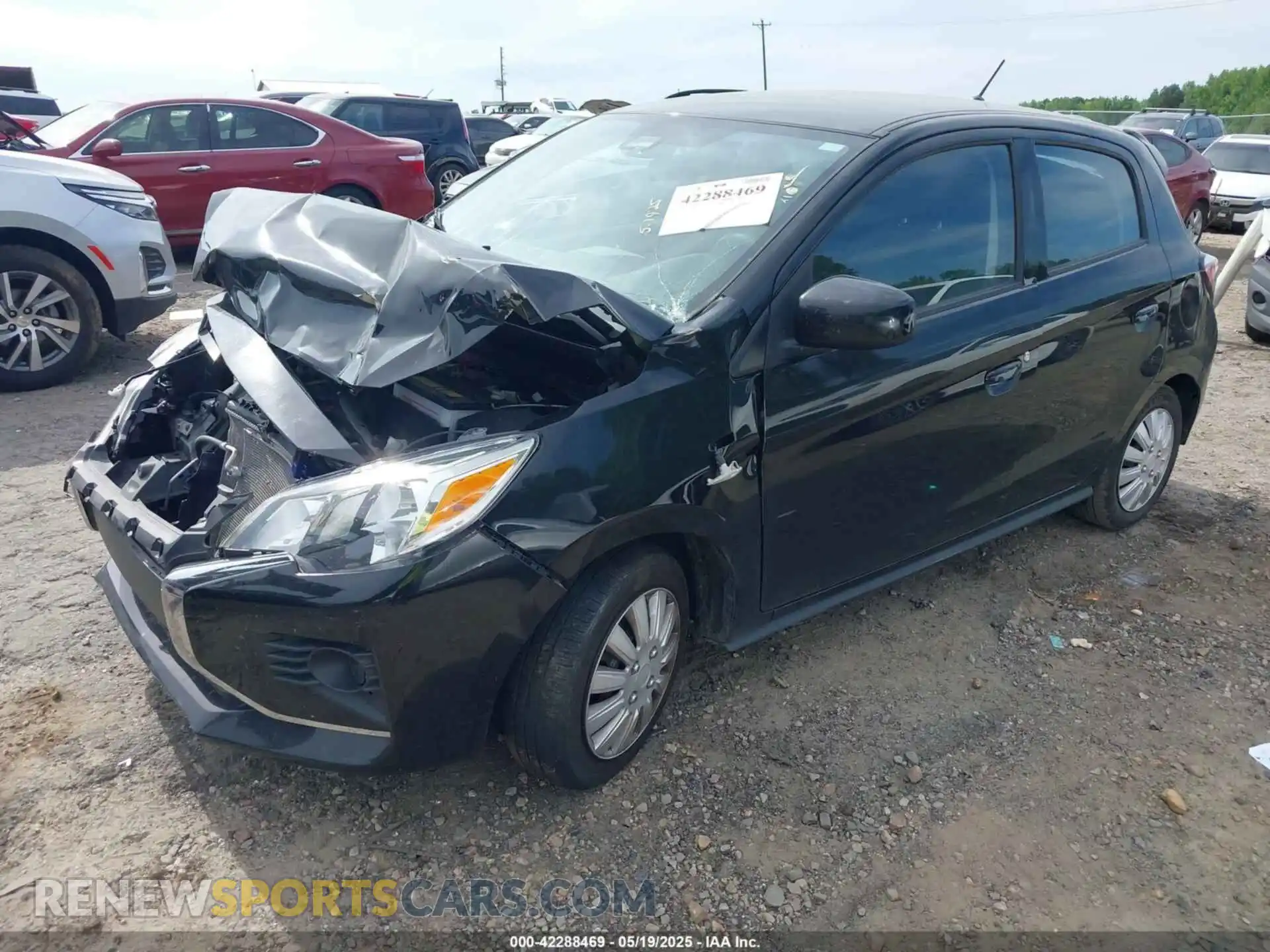 2 Photograph of a damaged car ML32AUHJ9MH010224 MITSUBISHI MIRAGE 2021