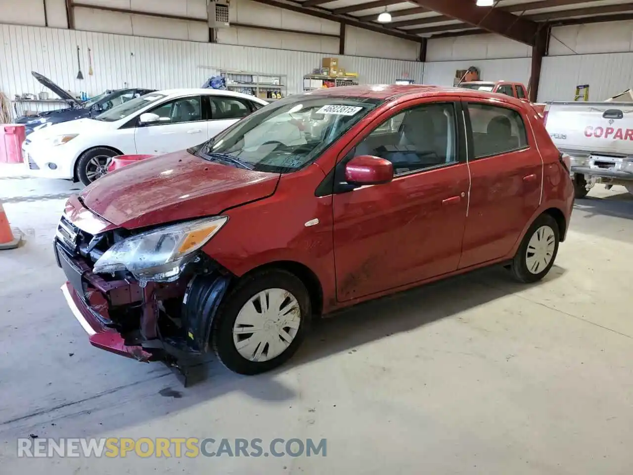 1 Photograph of a damaged car ML32AUHJXMH002052 MITSUBISHI MIRAGE 2021