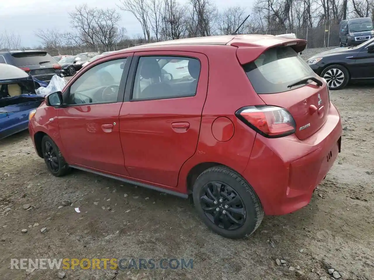 2 Photograph of a damaged car ML32AUHJXMH006246 MITSUBISHI MIRAGE 2021