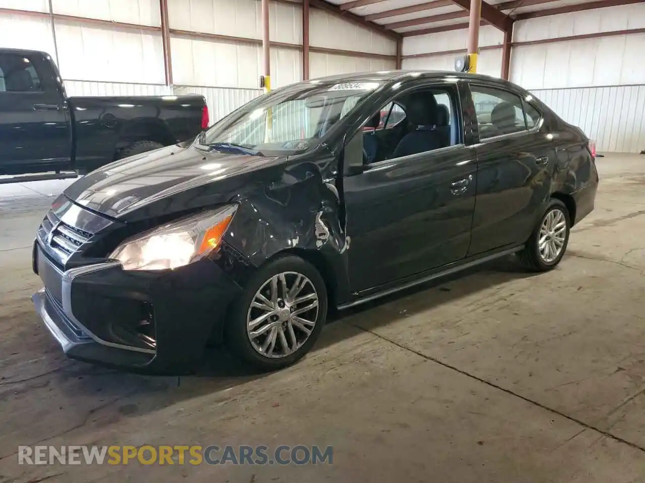 1 Photograph of a damaged car ML32FUFJ7MHF05903 MITSUBISHI MIRAGE 2021