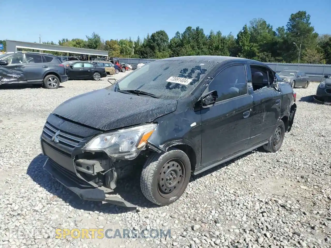 1 Photograph of a damaged car ML32FUFJ7MHF06386 MITSUBISHI MIRAGE 2021