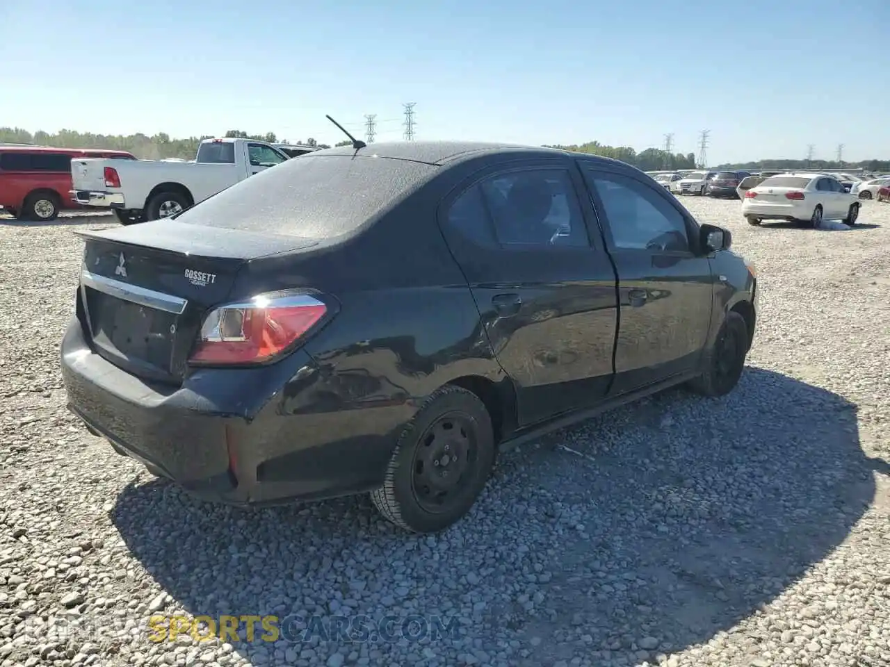 3 Photograph of a damaged car ML32FUFJ7MHF06386 MITSUBISHI MIRAGE 2021