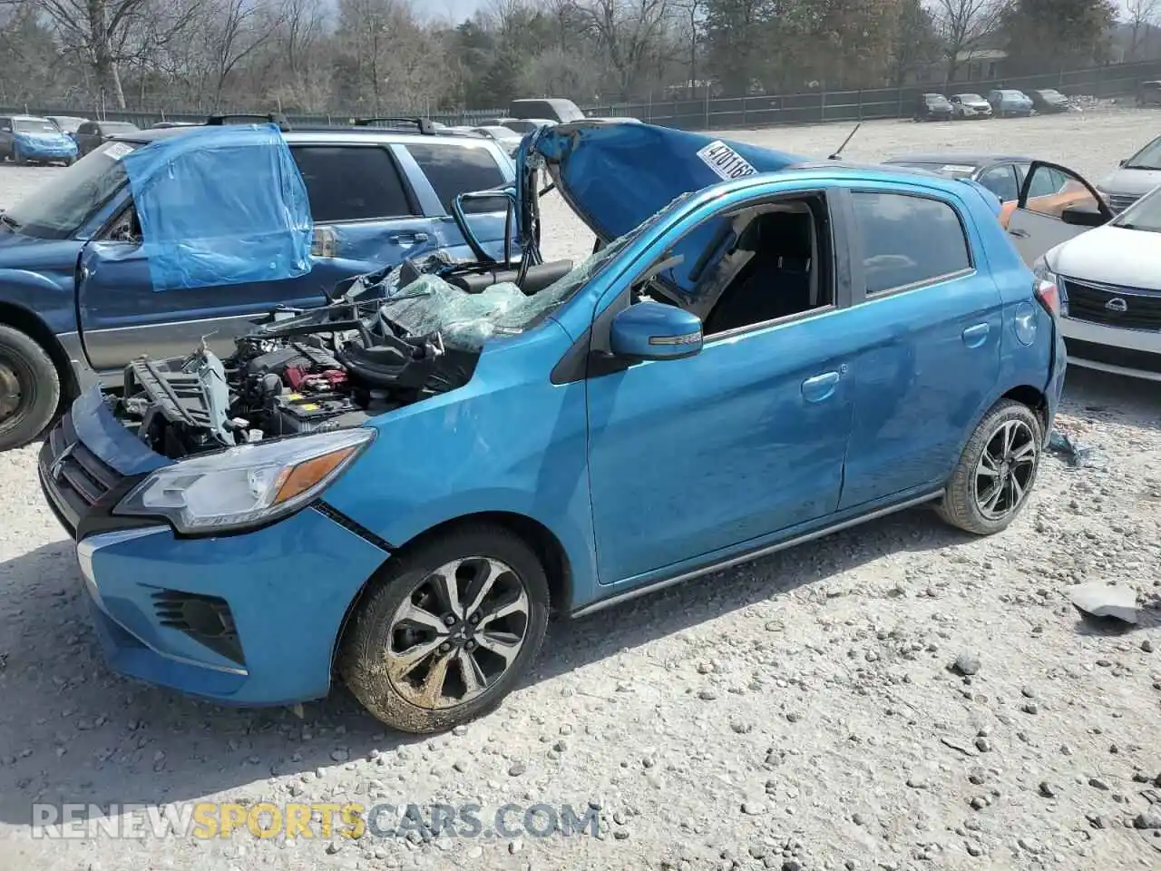 1 Photograph of a damaged car ML32AWHJ5NH005390 MITSUBISHI MIRAGE 2022